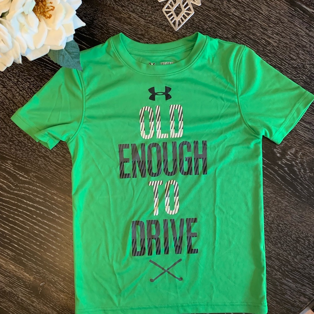 Under Armour Boys XS TShirt “Old Enough to Drive”